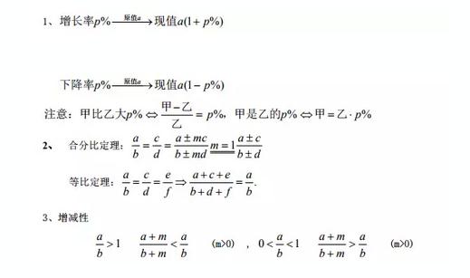 MBA联考数学公式汇总